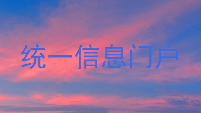 统一信息门户