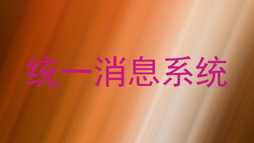 统一消息系统