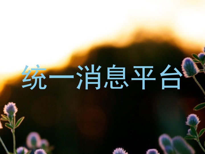 统一消息平台