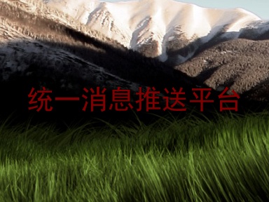 统一消息推送平台