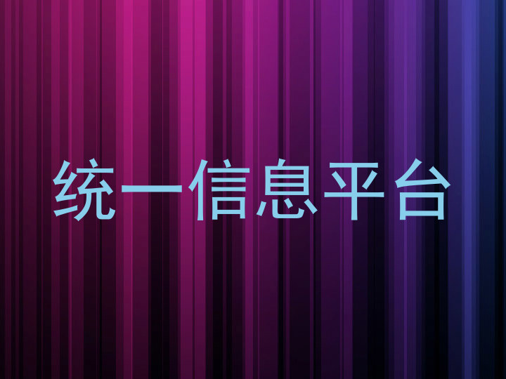 统一信息平台