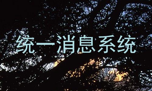 统一消息系统