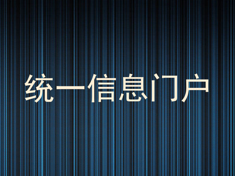 统一信息门户
