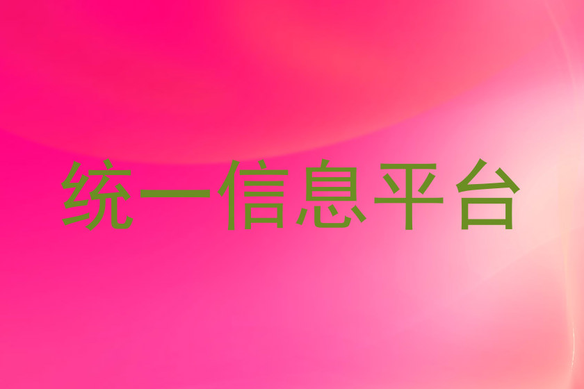 统一信息平台