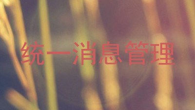 统一消息管理