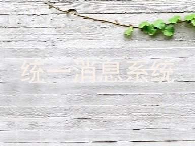 统一消息系统