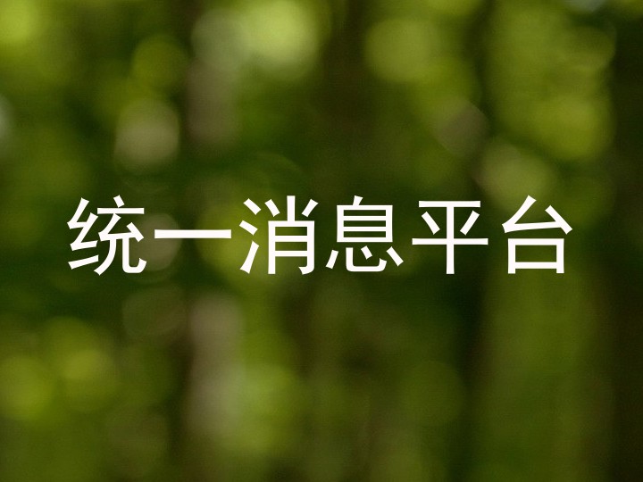 统一消息平台