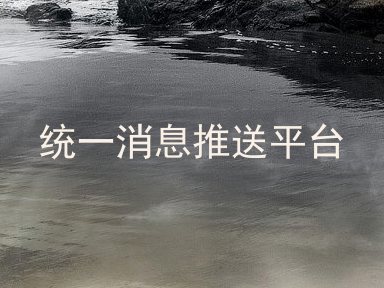 统一消息推送平台