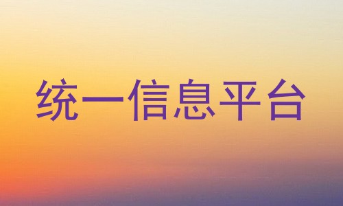 统一信息平台