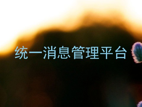 统一消息管理平台