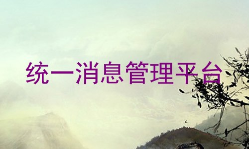 统一消息管理平台