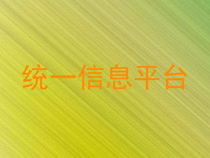 统一信息平台