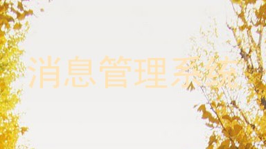 消息管理系统