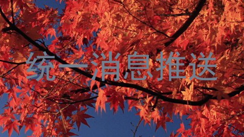 统一消息推送