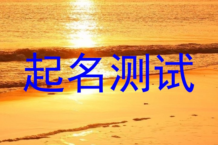 起名测试