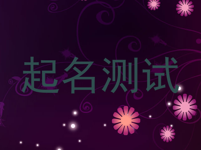起名测试