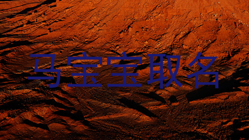 马宝宝取名