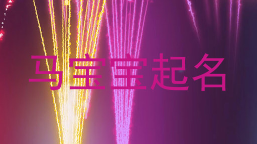 马宝宝起名