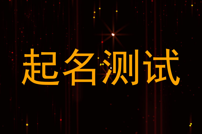 起名测试
