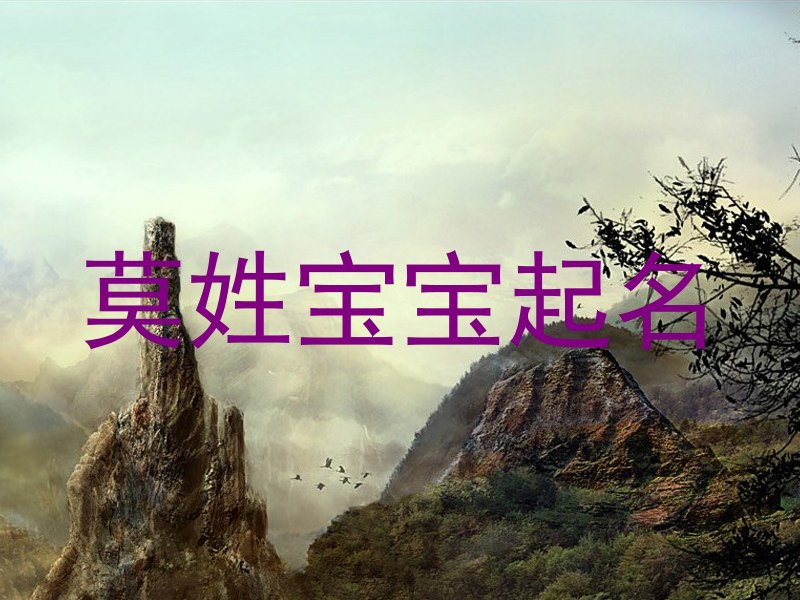 莫姓宝宝起名