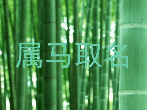 属马取名