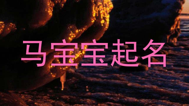 马宝宝起名