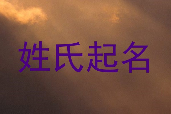 姓氏起名
