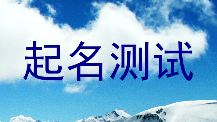 起名测试