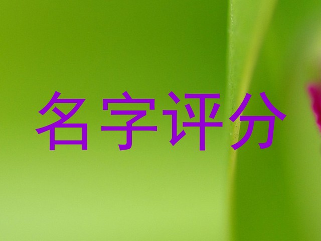 名字评分
