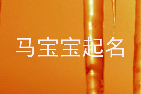 马宝宝取名