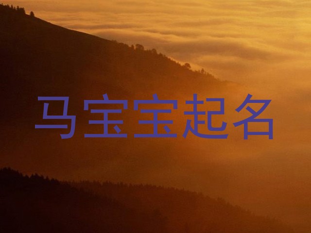 马宝宝取名