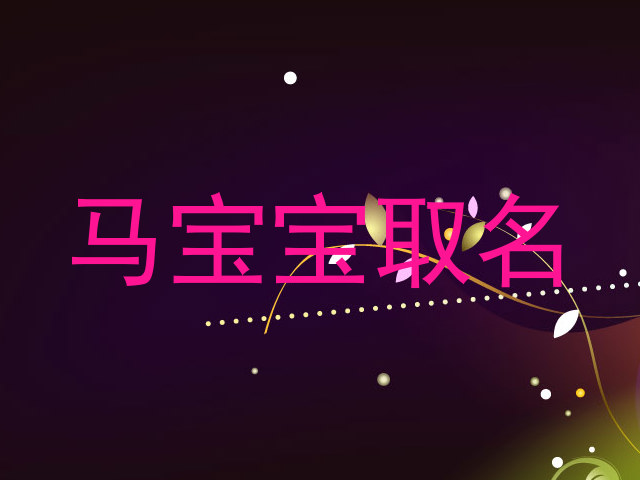 马宝宝取名