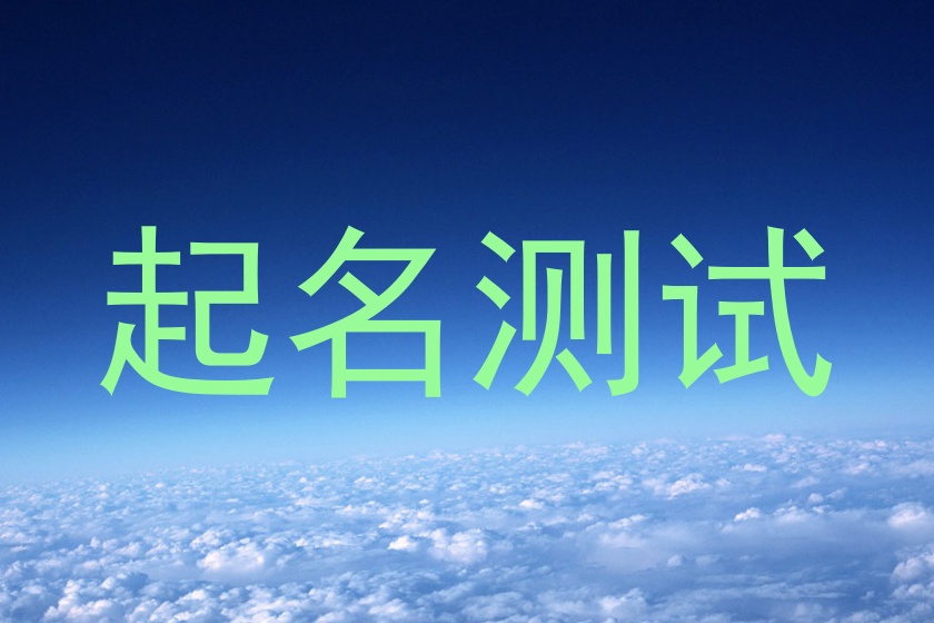起名测试