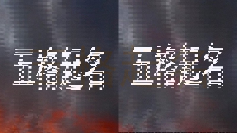 五格起名