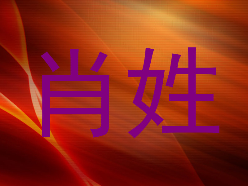 肖姓