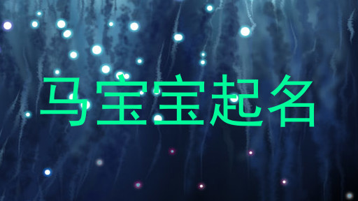 马宝宝起名