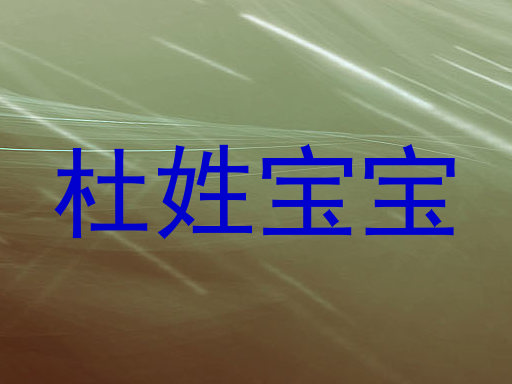 杜姓宝宝