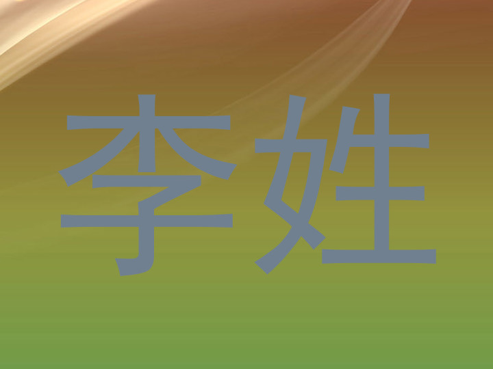 李姓