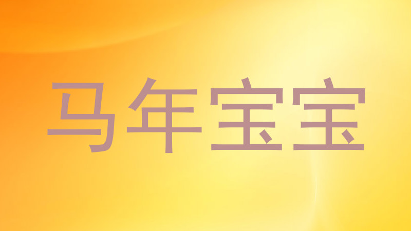 马年宝宝