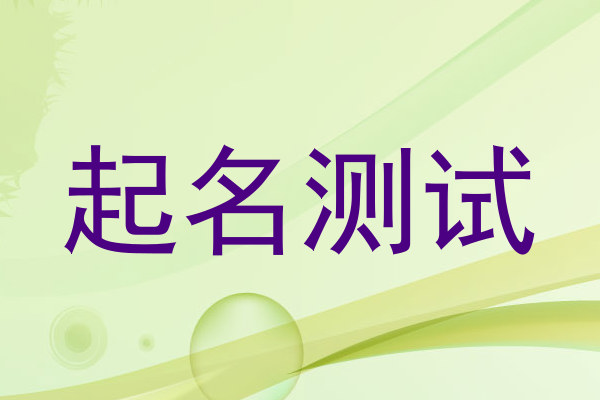 起名测试