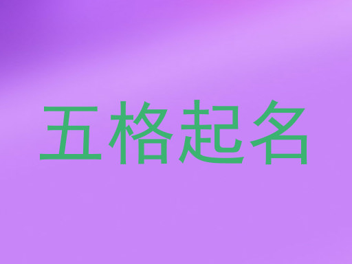 五格起名软件