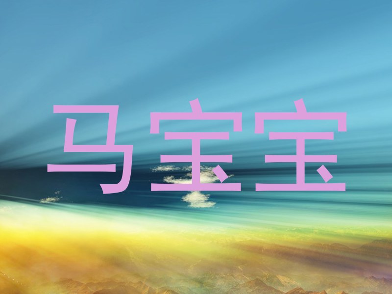 马宝宝