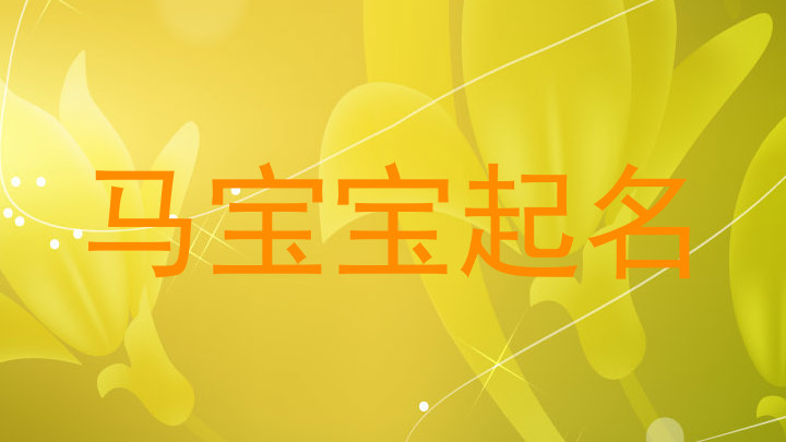 马宝宝起名