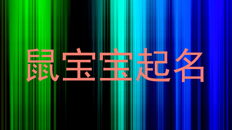 鼠宝宝起名