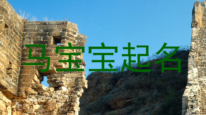 马宝宝起名