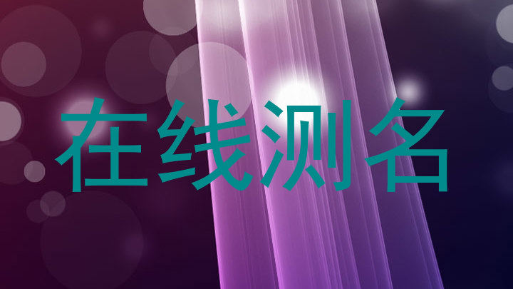 在线测名