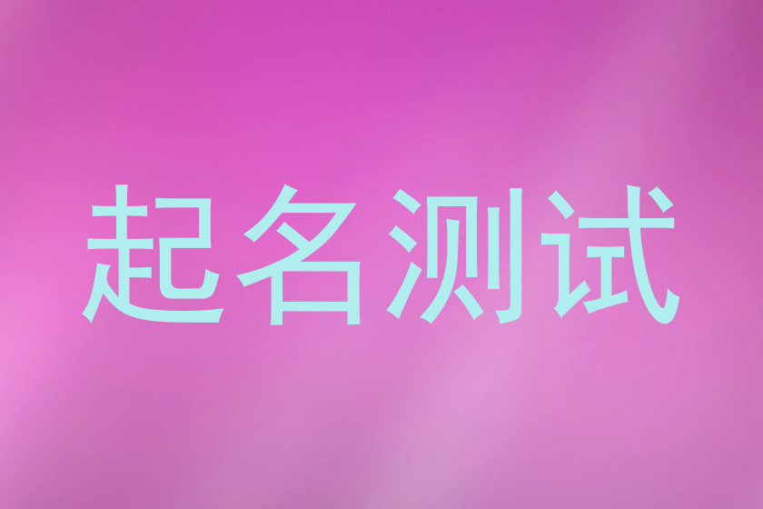 起名测试