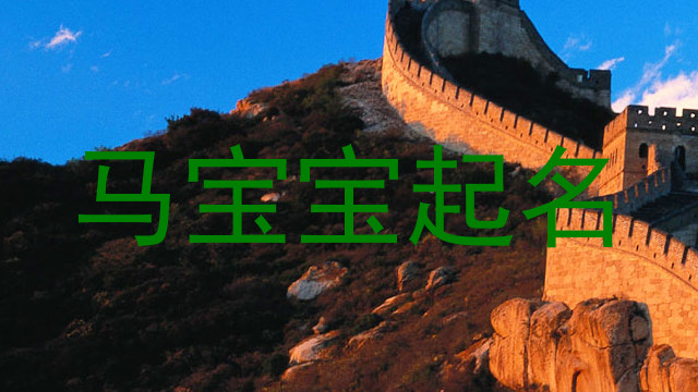 马宝宝起名