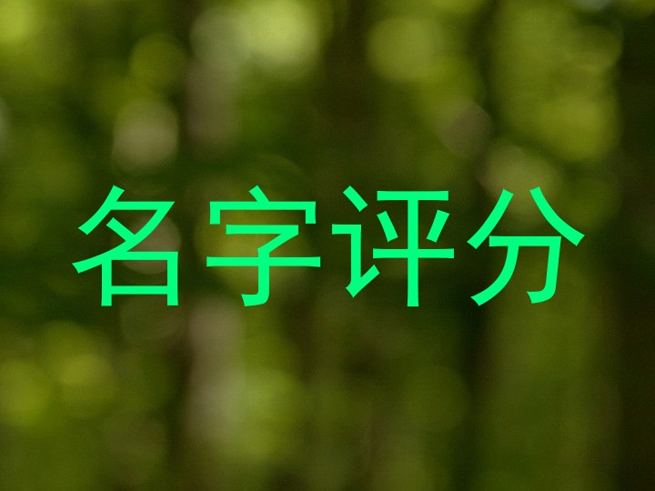 免费测名