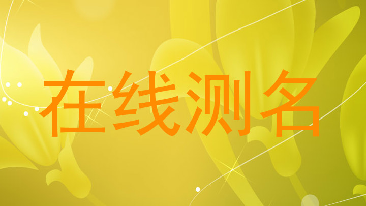在线测名